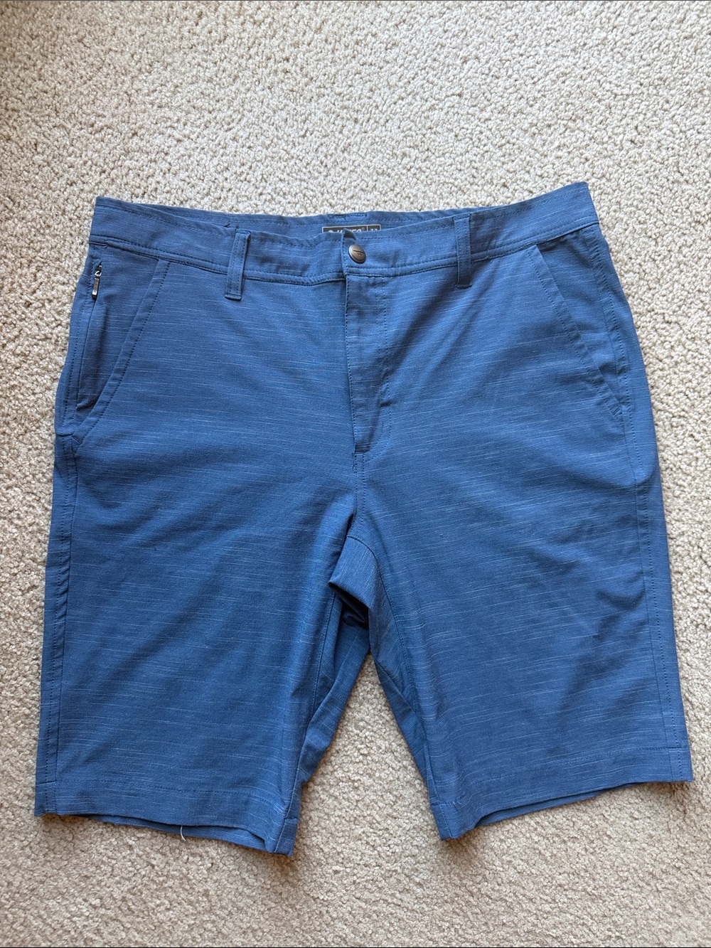 Hi-Tec Men's Slate Blue Flat Front Shorts
